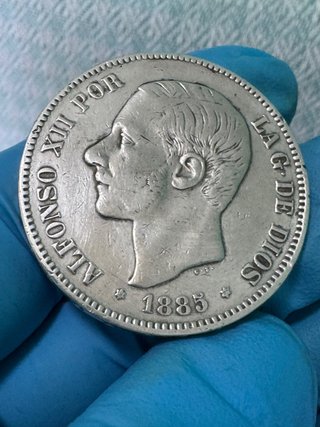 5 Pesetas 1885 *18 *87