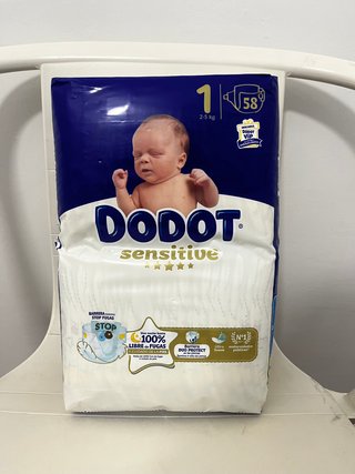 Pack 58 Pañales Dodot Sensitive Talla 1