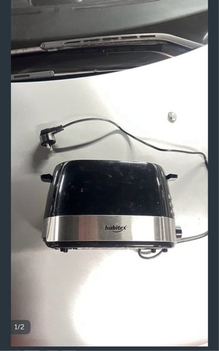 Tostadora Habitex Negra y Acero