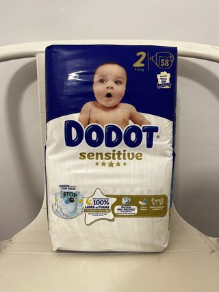 Pack 58 Pañales Dodot Sensitive Talla 2