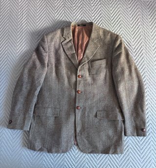 Blazer Barbour Tweed Herringbone Vintage