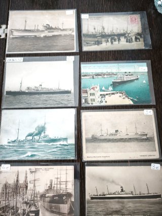 Lote de 50 Postales Antiguas de Barcos