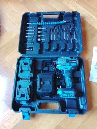 Pistola de impacto a batería con maletín