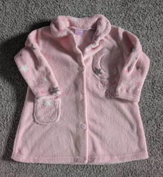 Bata de bebé rosa 12 meses