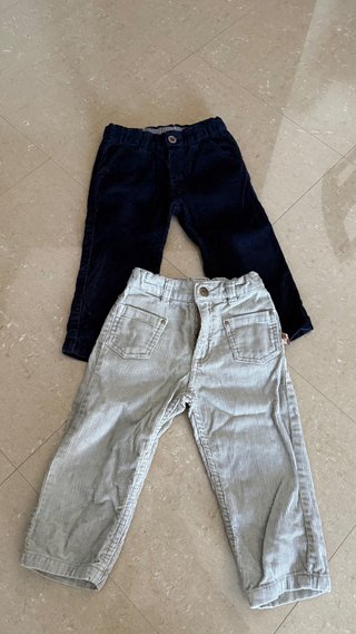 2 Pantalones de Pana para Bebé (18 meses)