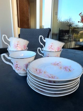 Juego de Tazas Porcelana Vintage ARPO