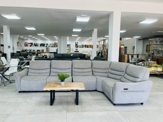 Sofá Rinconera Reclinable Gris