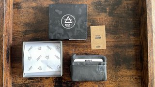Cartera de Piel Adept Gris