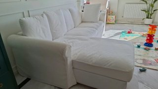 Sofá Chaiselongue 3 Plazas Blanco GRÖNLID