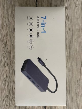 Hub USB Tipo-C 7 in 1, nuovo sigillato