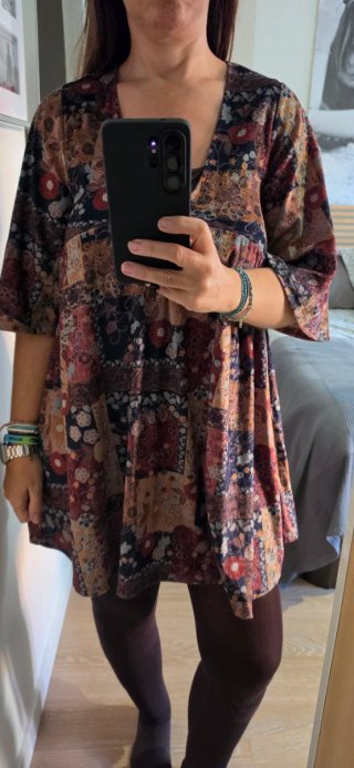 Vestido Estampado Multicolor
