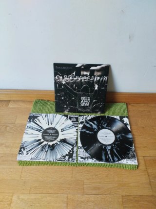 DISCHARGE 2 LP PROTEST & SURVIVE  ANTHOLOGY PUNK