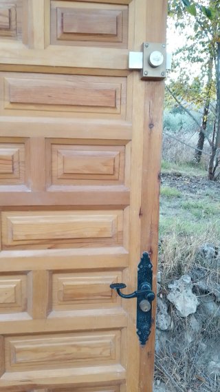 Puerta de Madera Maciza Exterior Roble