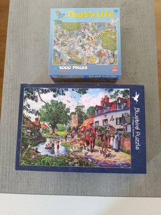 Lote 2 Puzzles de 1000 Piezas