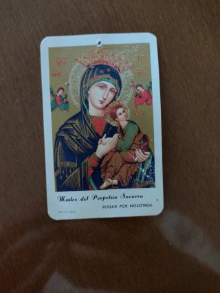Estampa Nuestra Señora del Perpetuo Socorro 1980