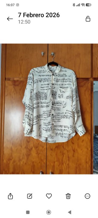 Zara camisa mujer fluida oversize