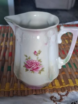 Jarra y Plato de Porcelana Bavaria