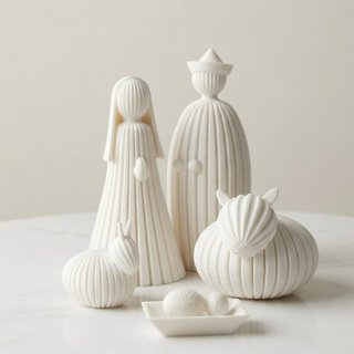 Presépio Minimalista em 3D Boneco maior com 8 cm