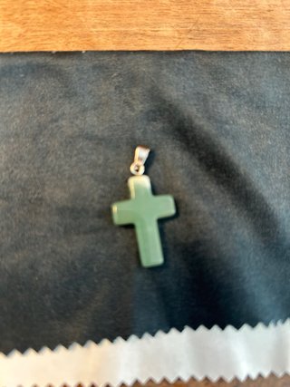 Colgante Charm Cruz Verde