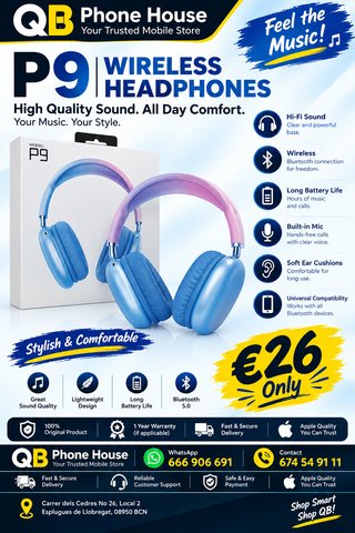 Auriculares Inalámbricos P9
