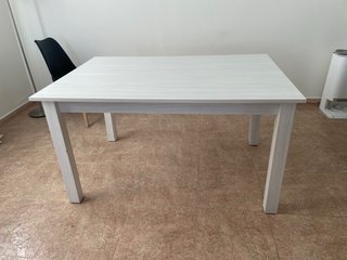 Mesa de Madera Blanca Extensible
