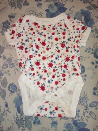 Body de bebé con estampado floral 1 Mes (4'5kg)