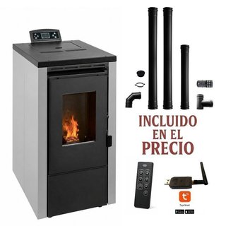 Estufa de pellets Vega7 con Kit Fumisteria/Wifi
