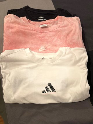 Pack de 3 camisetas Nike y Adidas
