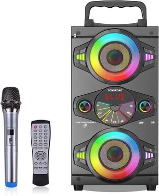 Altavoz Fiesta RGB con Micrófono y Mando