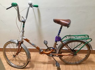 Bicicleta plegable vintage años 70