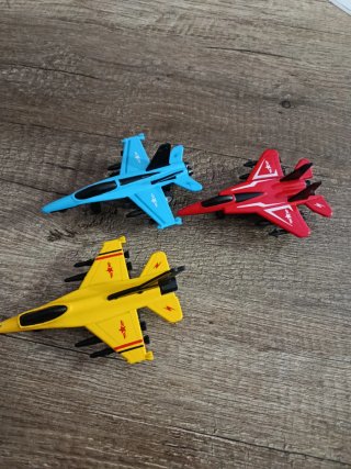 Set de 3 Aviones de Juguete con Ruedas