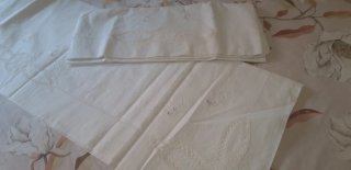 Juego de Sábanas 135cm Bordadas a Mano