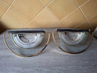 2 Apliques de Pared Dorados