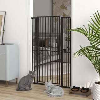 Barrera Perros Extra Alta 77-104cm con Puerta