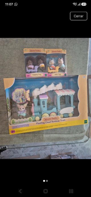 Pack 3 Sylvanian Families: Tren y Twins