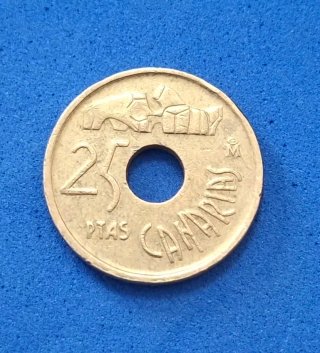 Moneda 25 Pesetas 1994 Islas Canarias