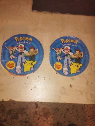 2 Álbumes Pokémon Chupa Chups