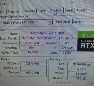 MSI NVIDIA GeForce RTX 5090 32GB GDDR7. Factura ga