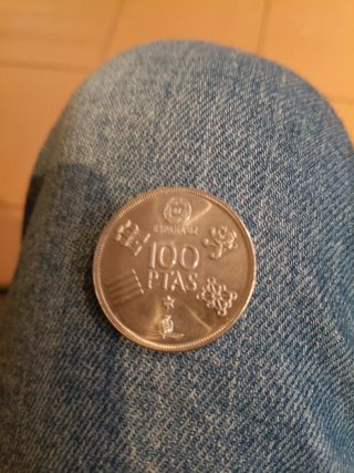 Moneda 100 Pesetas España 82 coleccionista
