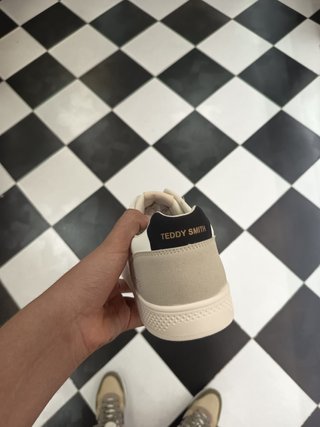 Zapatillas Teddy Smith Blancas y Beige