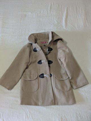 Abrigo de paño beige