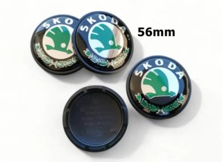 Skoda 56mm Tapabujes Centro de Llantas Ruedas VRS