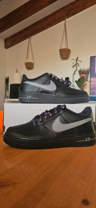 Nike Air Force 1 Low Negras y Grises