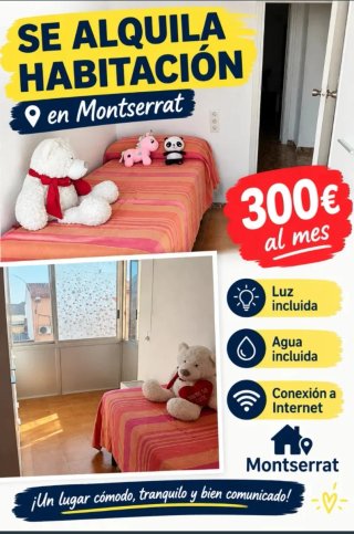 Alquiler Habitación en la Localidad de Montserrat