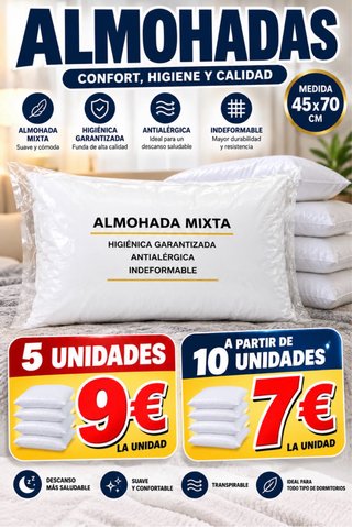 Almohadas Mixtas 45x70 cm