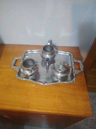 Juego de Café Vintage con Bandeja