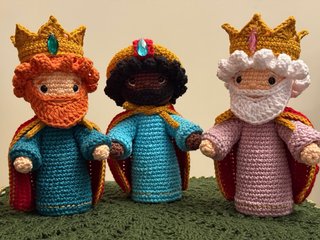 Set de 3 Reyes Magos Amigurumi