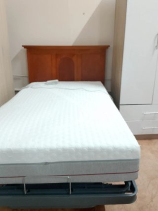 Cama Articulada 105 Cabecero de Madera y colchón