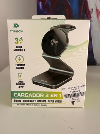 Cargador Inalámbrico 3 en 1 Friendly