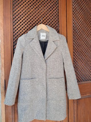 Abrigo Zara Beige Talla S